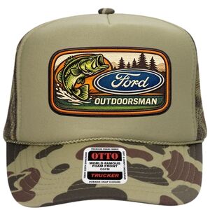 OTTO Green Camo Ford Outdoorsman Trucker Hat